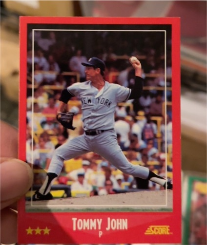 1988 Score #240 Tommy John — front