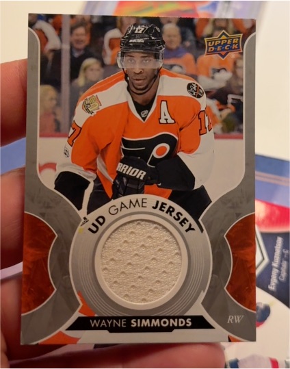 2017-18 Upper Deck Game Jerseys #GJWS Wayne Simmonds — front