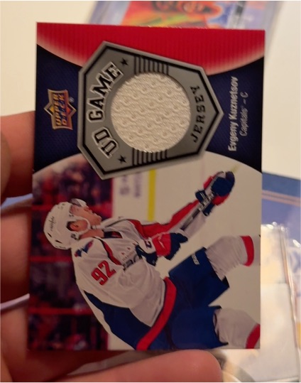 2015-16 Upper Deck Game Jerseys #GJ-EK Evgeny Kuznetsov — front