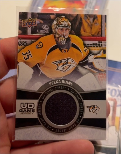 2015-16 Upper Deck UD Game Jersey #GJ-RI Pekka Rinne — front