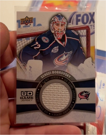 2015-16 Upper Deck UD Game Jersey #GJ-SB Sergei Bobrovsky — front