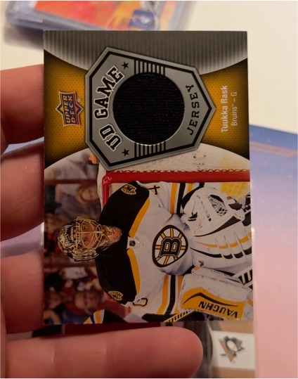 2016-17 Upper Deck UD Game Jersey #GJ-TR Tuukka Rask — front