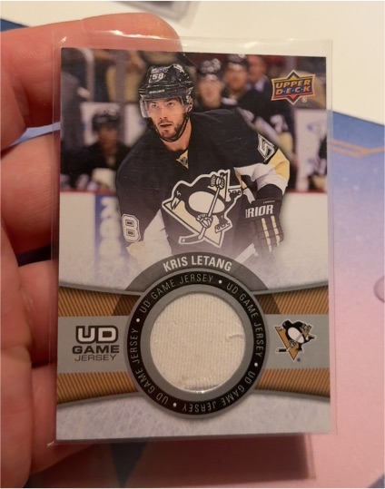 2012-13 Upper Deck UD Game Jersey #GJ-KL Kris Letang — front