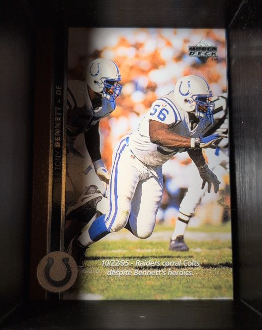 1996 Upper Deck #163 Tony Bennett Indianapolis Colts — front