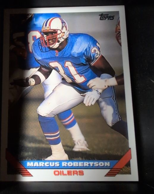 1993 Topps #651 Marcus Robertson Houston Oilers — front