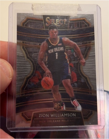 2019-20 Panini Select #1 Zion Williamson Rookie Card — front