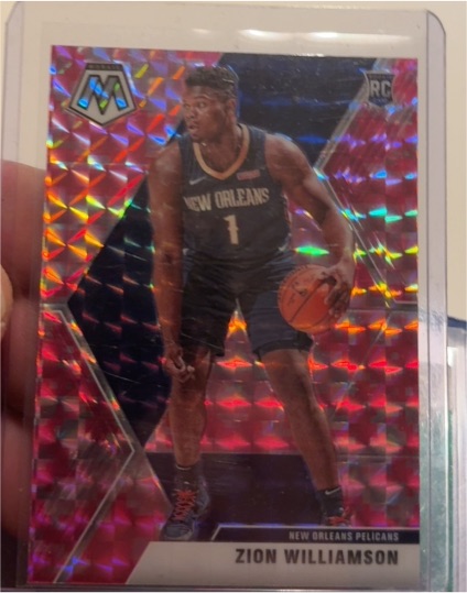 2019-20 Panini Mosaic #209 Zion Williamson — front
