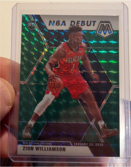 2019-20 Panini Mosaic #269 Zion Williamson NBA Debut Rookie — front