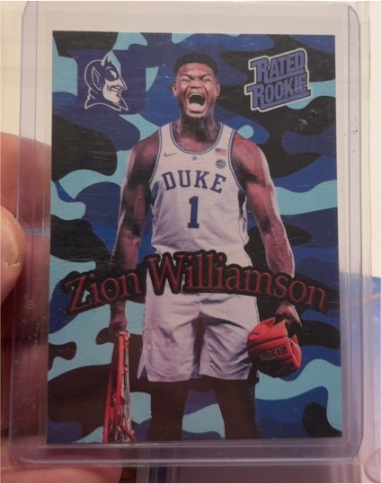 2018 Nike Zion Williamson #1 Rated Rookie — front