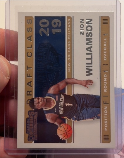 2019 Panini Contenders Draft Class #1 Zion Williamson — front