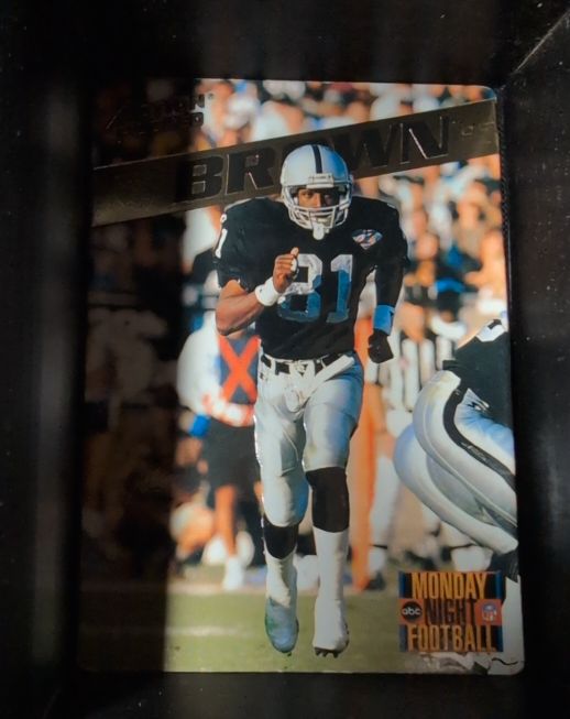 1995 Action Packed Monday Night Football #5 Tim Brown — front