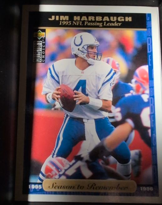 1996 Upper Deck Collector's Choice #59 Jim Harbaugh — front