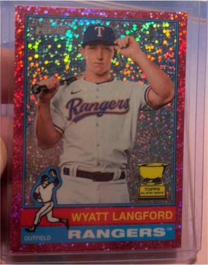 2025 Topps Heritage Chrome #29 Wyatt Langford — front