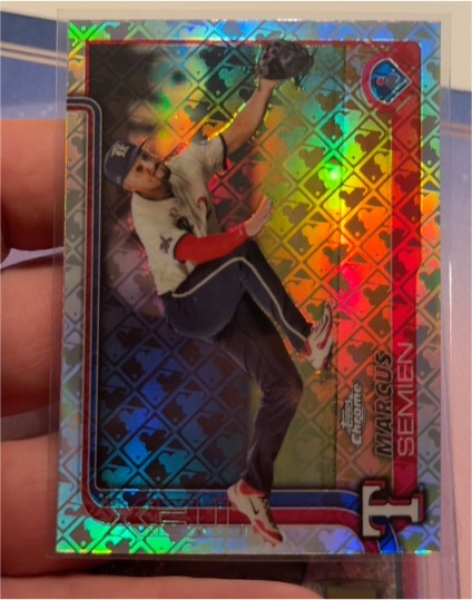 2025 Topps Chrome Logofractor #27 Marcus Semien — front