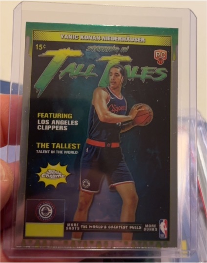 2025-26 Topps Chrome Tall Tales #TT-22 Yanic Konan-Niederhauser — front