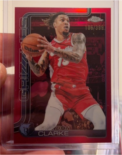 2025-26 Topps Chrome #133 Brandon Clarke — front