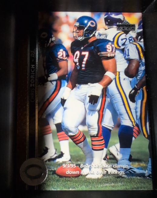 1996 Upper Deck #186 Chris Zorich — front