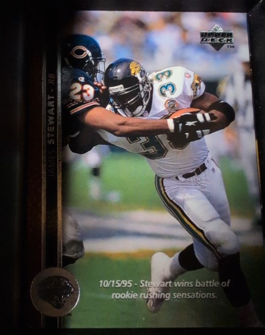 1996 Upper Deck #224 James Stewart Jacksonville Jaguars — front