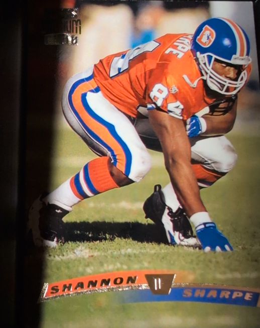 1996 Pinnacle #19 Shannon Sharpe — front