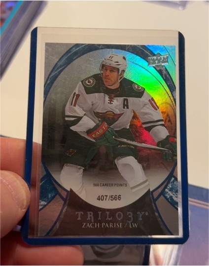 2015-16 Upper Deck Trilogy #43 Zach Parise — front