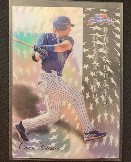 2025 Panini Crusade Certified Prospects #16 Owen Caissie — front