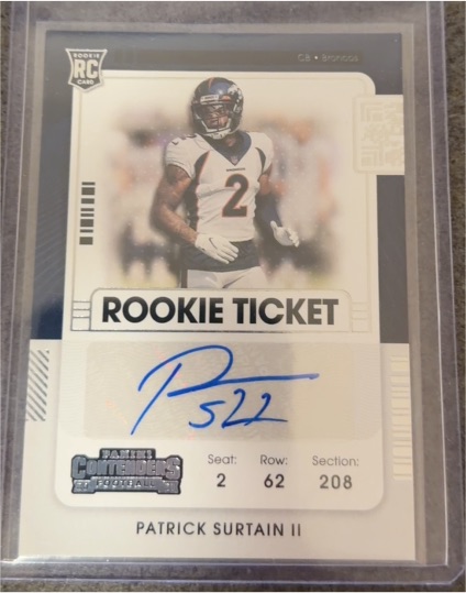 2021 Panini Contenders Rookie Ticket #145 Patrick Surtain II — front