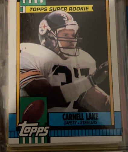 1990 Topps #177 Carnell Lake — front
