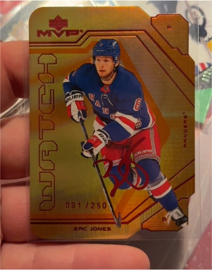 2021-22 Upper Deck MVP Watch #091 Zac Jones — front
