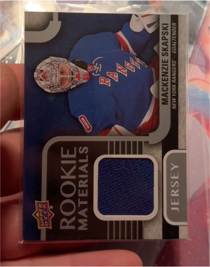 2015-16 Upper Deck Rookie Materials #RMMS Mackenzie Skapski — front