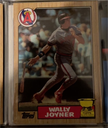 1987 Topps #80 Wally Joyner — front