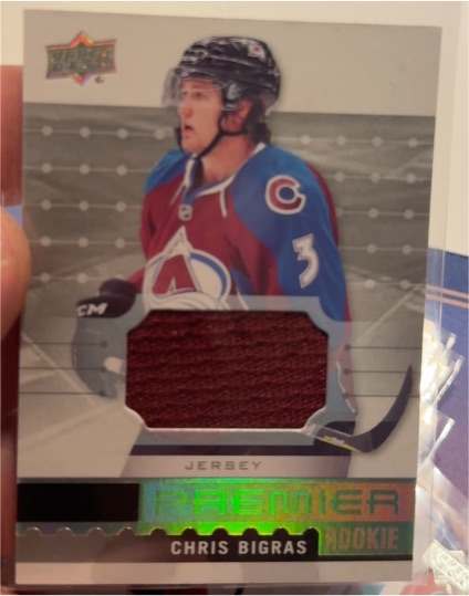 2016-17 Upper Deck Premier #R-13 Chris Bigras Rookie Jersey — front