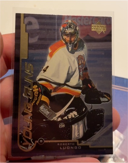 1999-00 Upper Deck Young Guns #163 Roberto Luongo — front