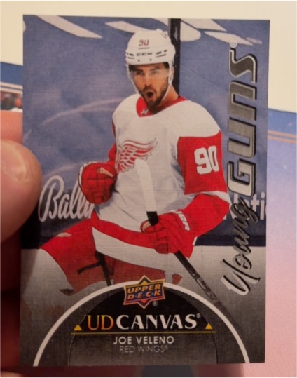 2021-22 Upper Deck Series 2 UD Canvas Young Guns #C212 Joe Veleno — front