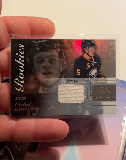 2015-16 Fleer Flair Showcase #65 Jack Eichel Rookies Jersey — front