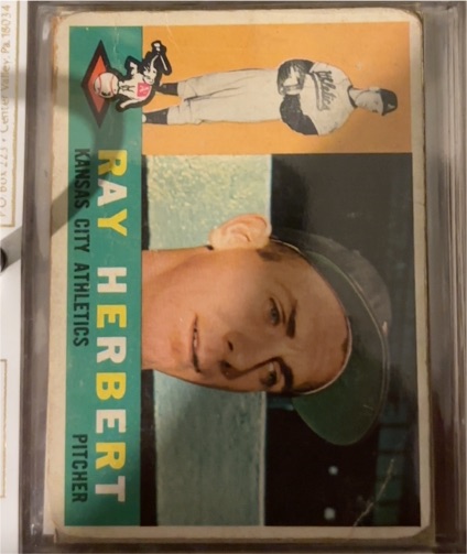 1960 Topps #252 Ray Herbert — front