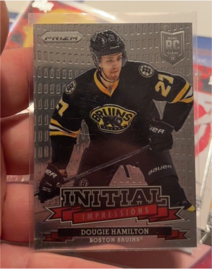 2013-14 Panini Prizm Initial Impressions #II5 Dougie Hamilton — front