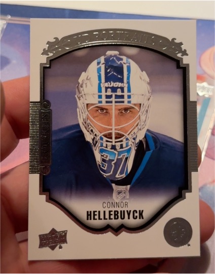 2015-16 Upper Deck Series 2 UD Portraits Rookies #P-72 Connor Hellebuyck — front