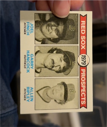 1979 Topps #702 Red Sox Prospects Joel Finch Garry Hancock Allen Ripley — front