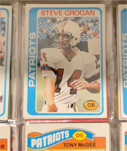 1978 Topps #485 Steve Grogan — front
