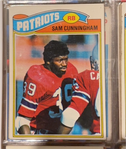1977 Topps Football #229 Sam Cunningham — front
