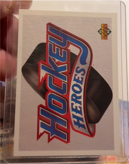 1991-92 Upper Deck Hockey Heroes Header Card — front