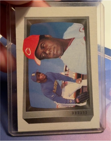 1989 Bowman #259 Ken Griffey Sr. and Ken Griffey Jr. — front