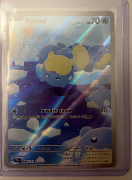 2024 Pokémon SV08: Surging Sparks #199 Spheal — front