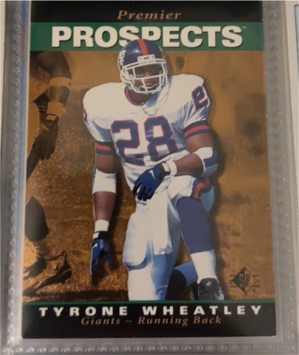 1995 Upper Deck SP Premier Prospects #19 Tyrone Wheatley — front