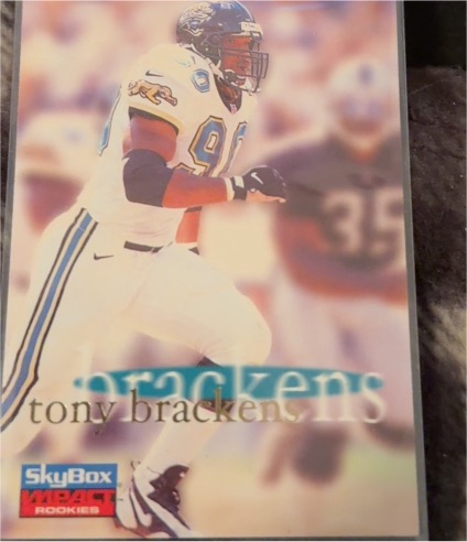 1996 SkyBox Impact Rookies #C39 Tony Brackens — front