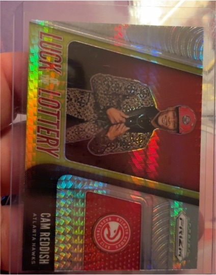 2019-20 Panini Prizm Luck of the Lottery #10 Cam Reddish — front