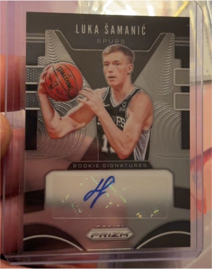 2019-20 Panini Prizm Rookie Signatures #RS-LSM Luka Samanic — front