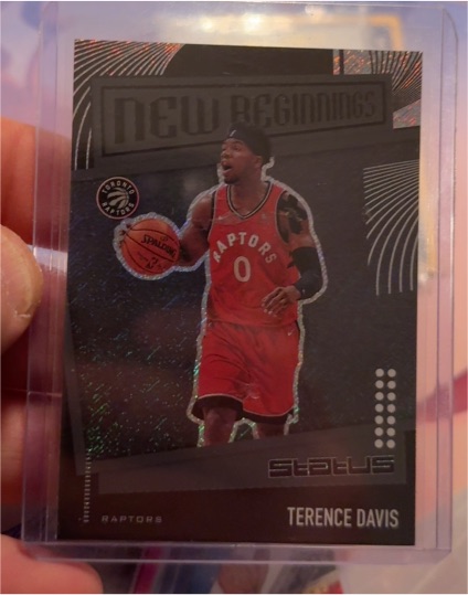 2019 Panini Status New Beginnings #20 Terence Davis — front