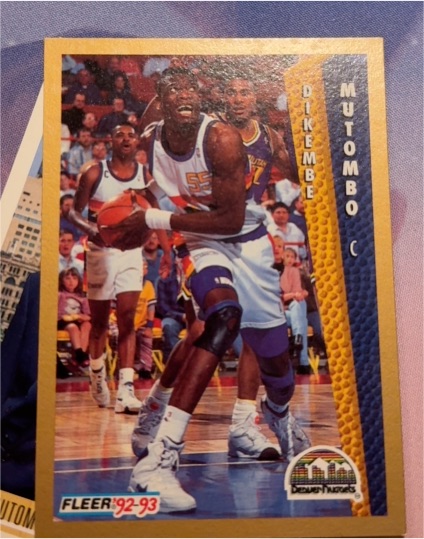 1992-93 Fleer #60 Dikembe Mutombo — front