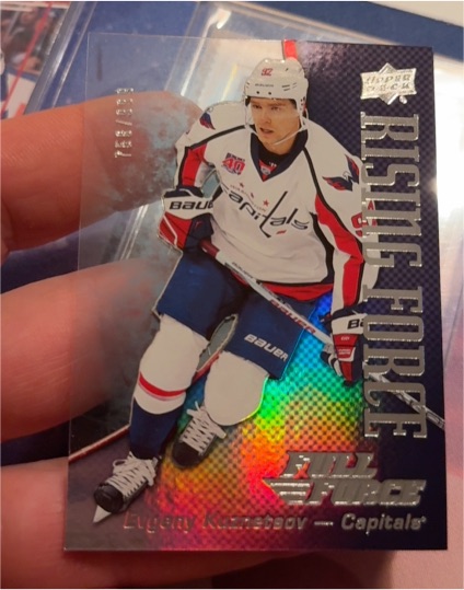 2015-16 Upper Deck Full Force Rising Force #RF-EK Evgeny Kuznetsov — front